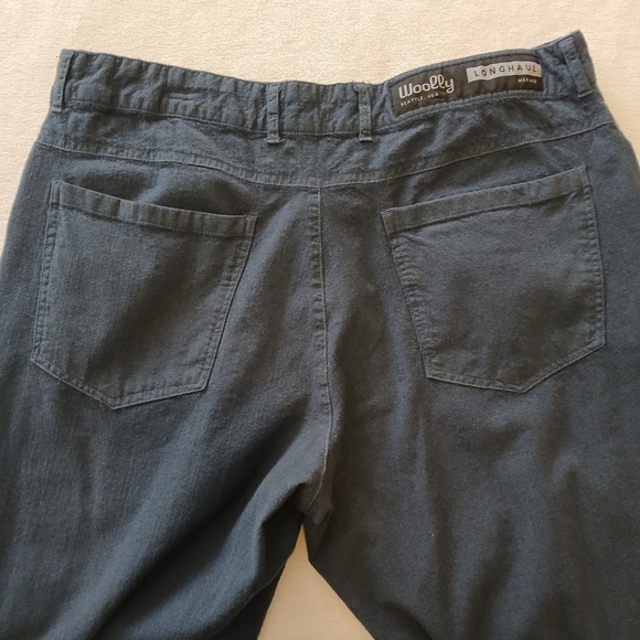 Woolly Longhaul Merino Wool Blend 36 x 30 Blue Pants - Picture 4 of 10